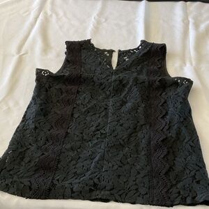 Elegant Black Lace Sleeveless Top